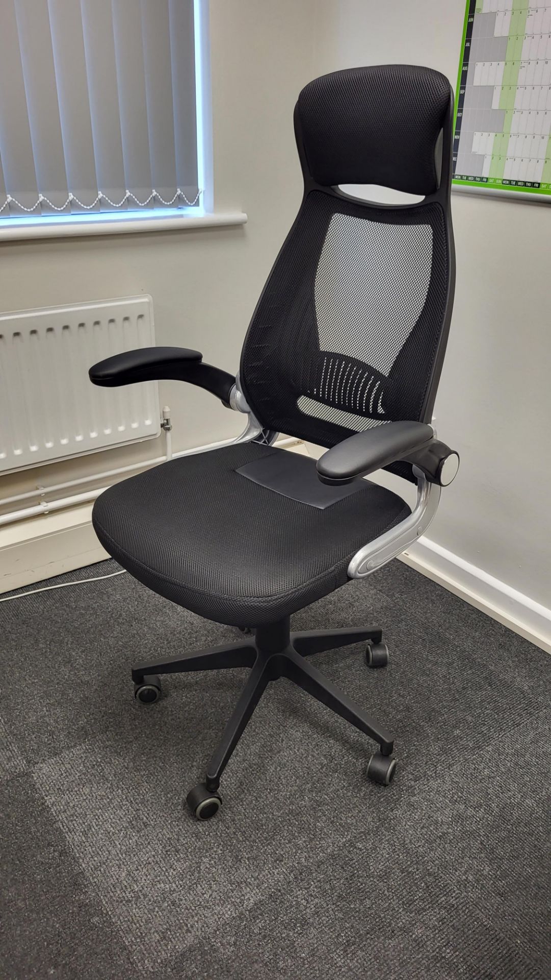 Black Fabric Office Chair x6