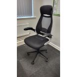 Black Fabric Office Chair x6