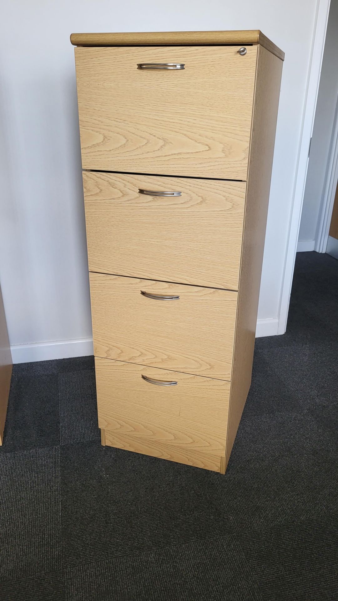 Wooden 4-Drawer Filing Cabinets with Handles