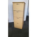 Wooden 4-Drawer Filing Cabinets with Handles