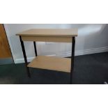 Low Side Table With Shelf x2
