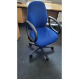 Blue Armed Office Chair