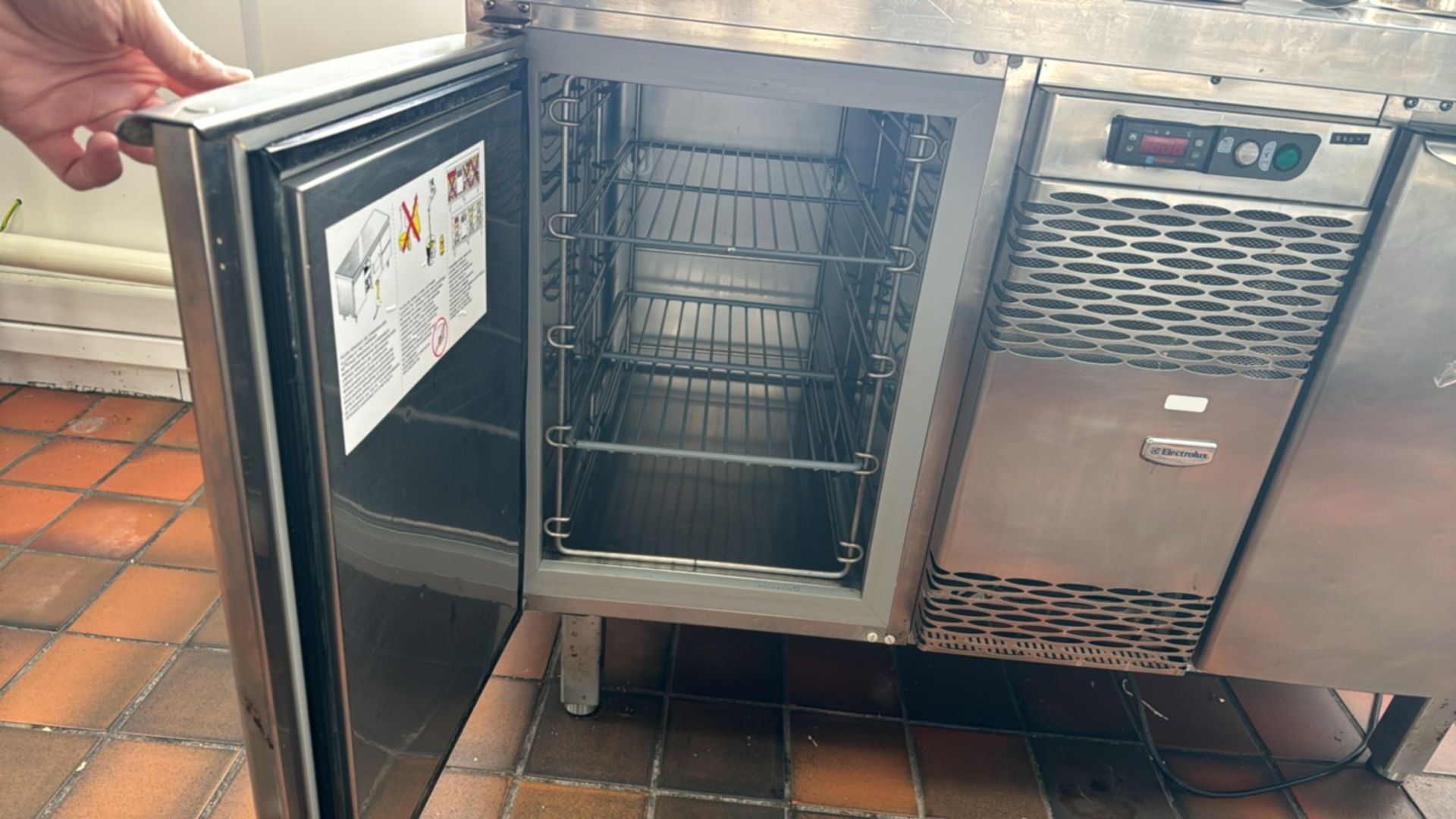 Electrolux Stainless Steel Preparation Unit With Under Counter Fridges - Image 4 of 6