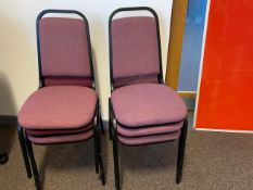 Purple Desk Chairs x6