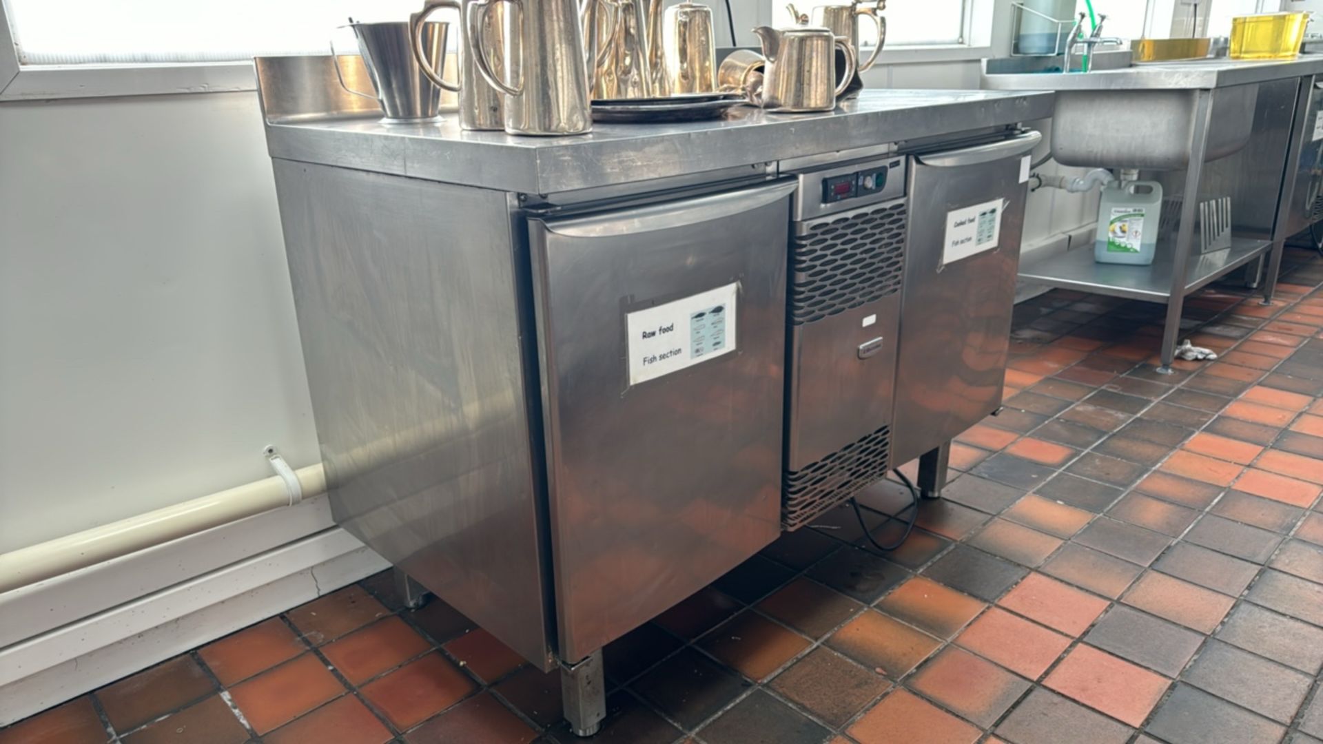 Electrolux Stainless Steel Preparation Unit With Under Counter Fridges - Image 2 of 6