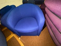 Blue Lounge Chair x4