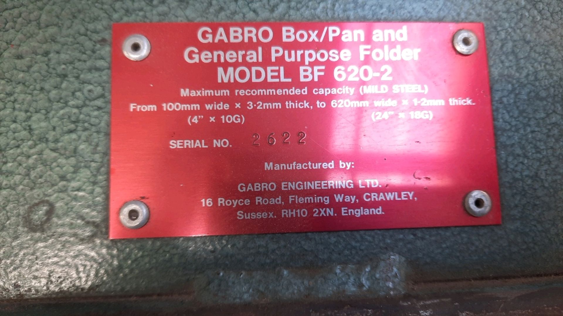 Gabro Box/Pan & General Purpose Folder - Image 2 of 6