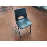 Tall Black Classroom Chair x11