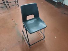 Tall Black Classroom Chair x11