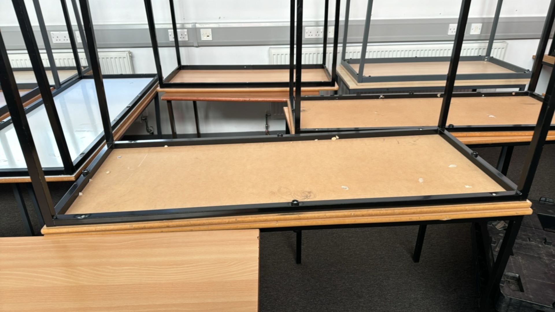 Wooden School Desks x10 - Image 3 of 5