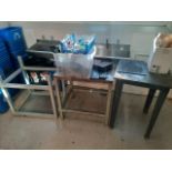 Assorted Metal Tables x3