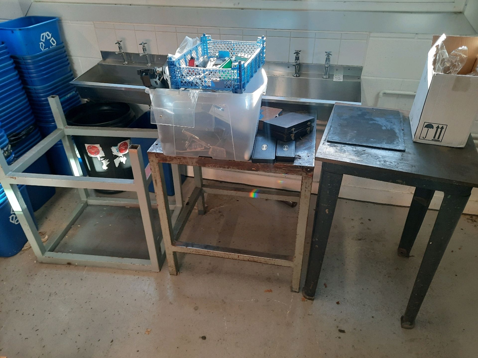 Assorted Metal Tables x3