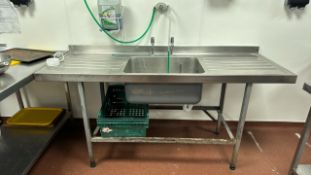 Stainless Steel Sink & Wash Unit