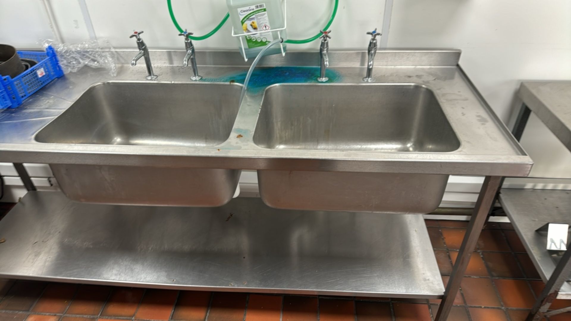 Stainless Steel Dual Sink Unit - Bild 2 aus 4