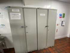 Silverline Metal Storage Cabinets x2