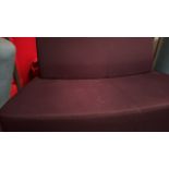Purple Fabric 2 Seater Sofa