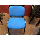 Blue Desk Chairs x16