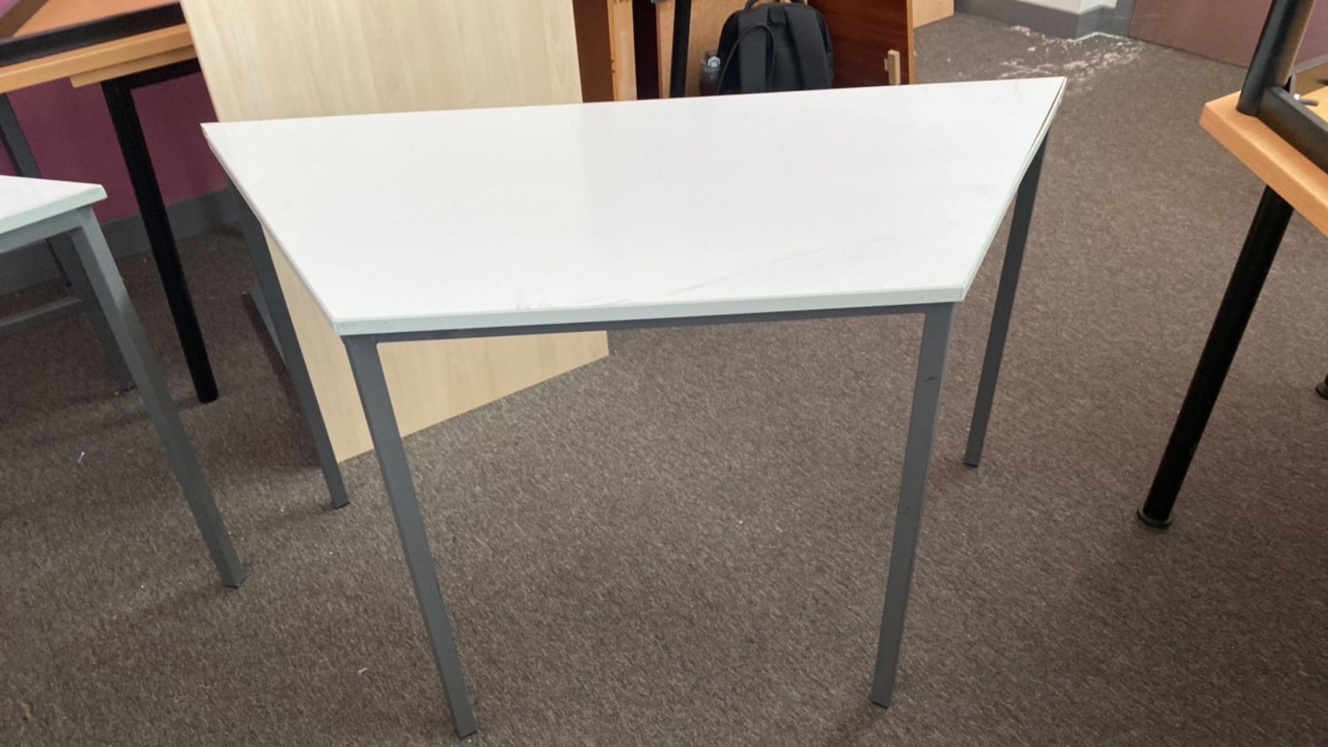 Grey Hexagon Desk x8 - Image 6 of 7