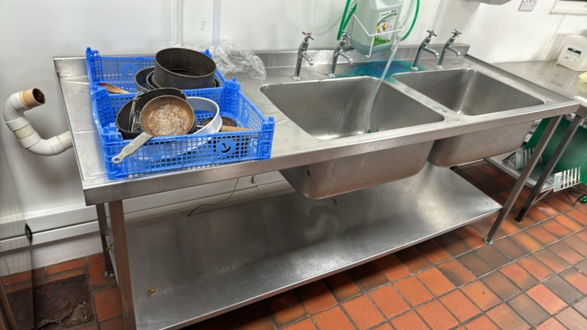 Stainless Steel Dual Sink Unit - Image 3 of 4