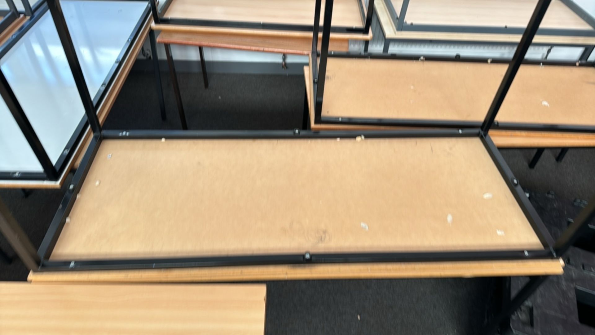 Wooden School Desks x10 - Image 4 of 5