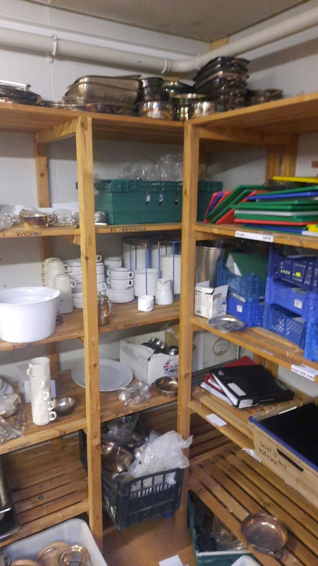 Contents Of Kitchen Storage Area Including Racking - Image 7 of 9