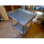 Stainless Steel Corner Table