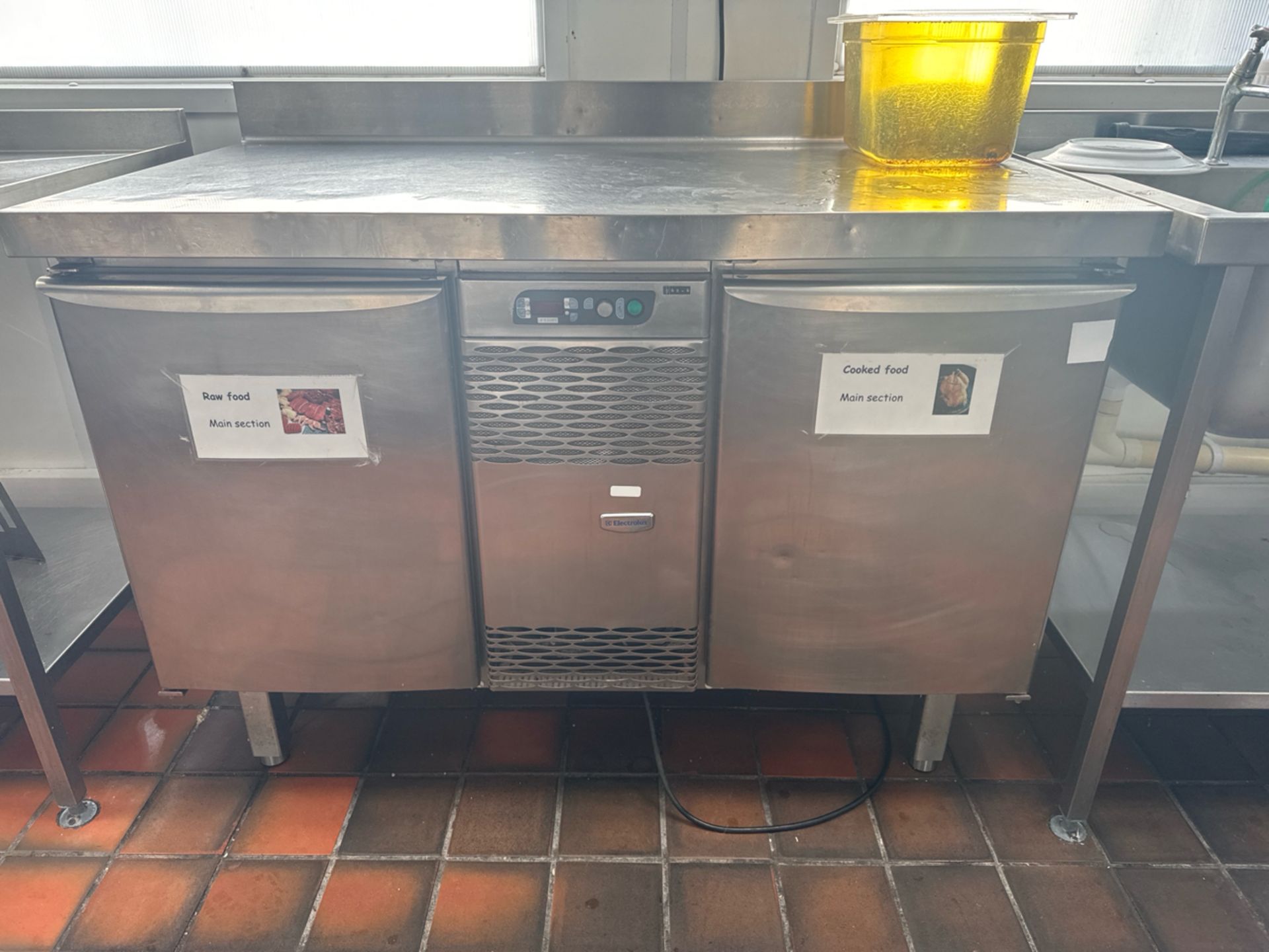 Electrolux Stainless Steel Preparation Unit With Under Counter Fridges