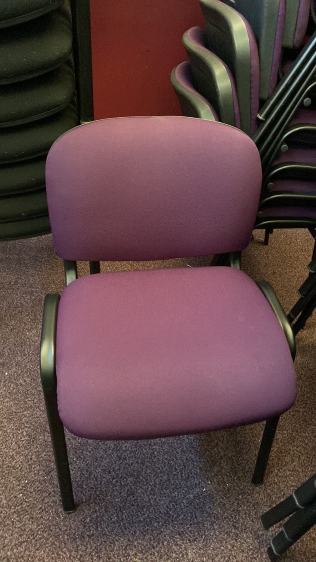 Purple Desk Chairs x9 - Image 3 of 3