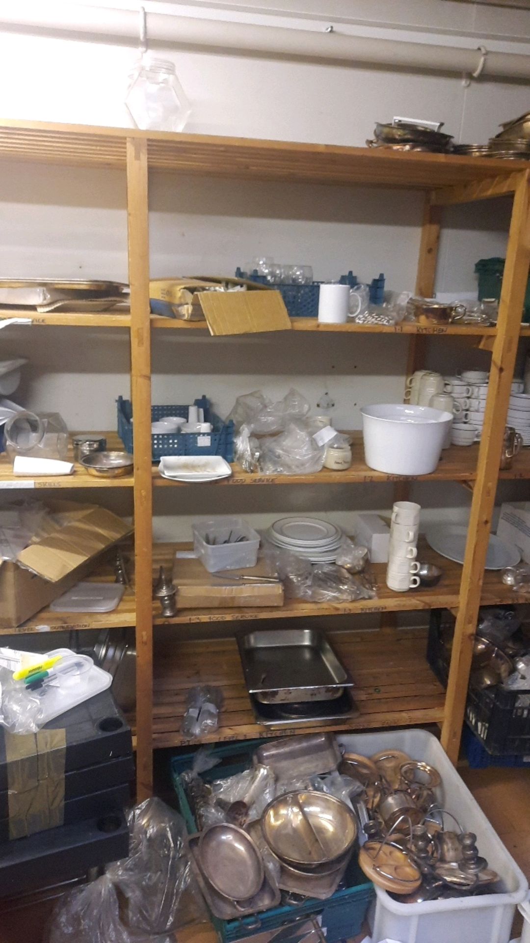 Contents Of Kitchen Storage Area Including Racking - Image 8 of 9
