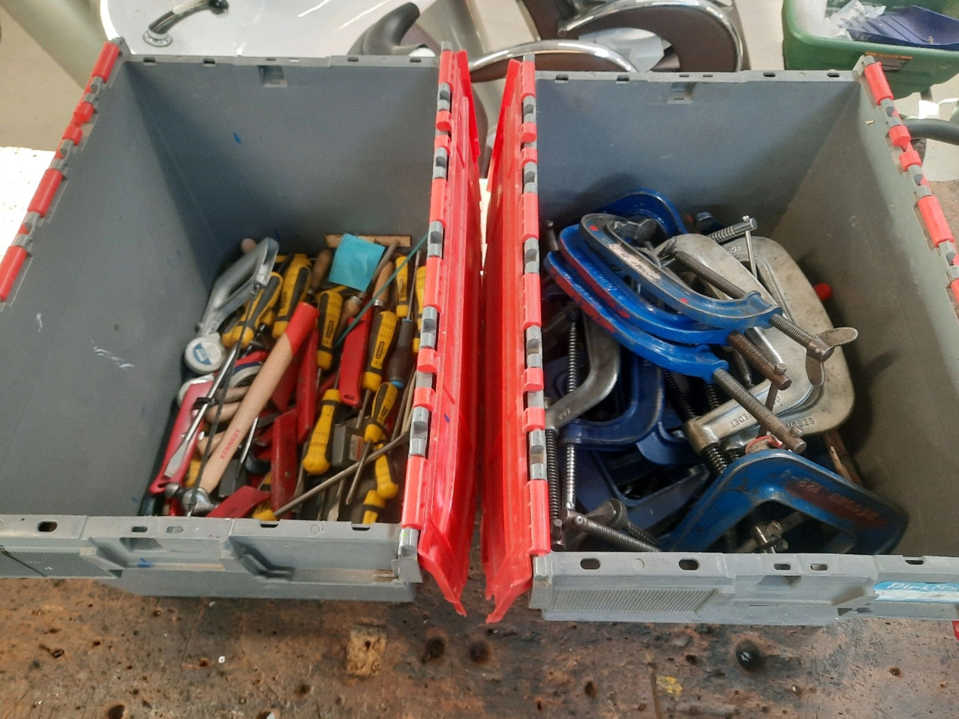 Boxes Of Assorted Tools