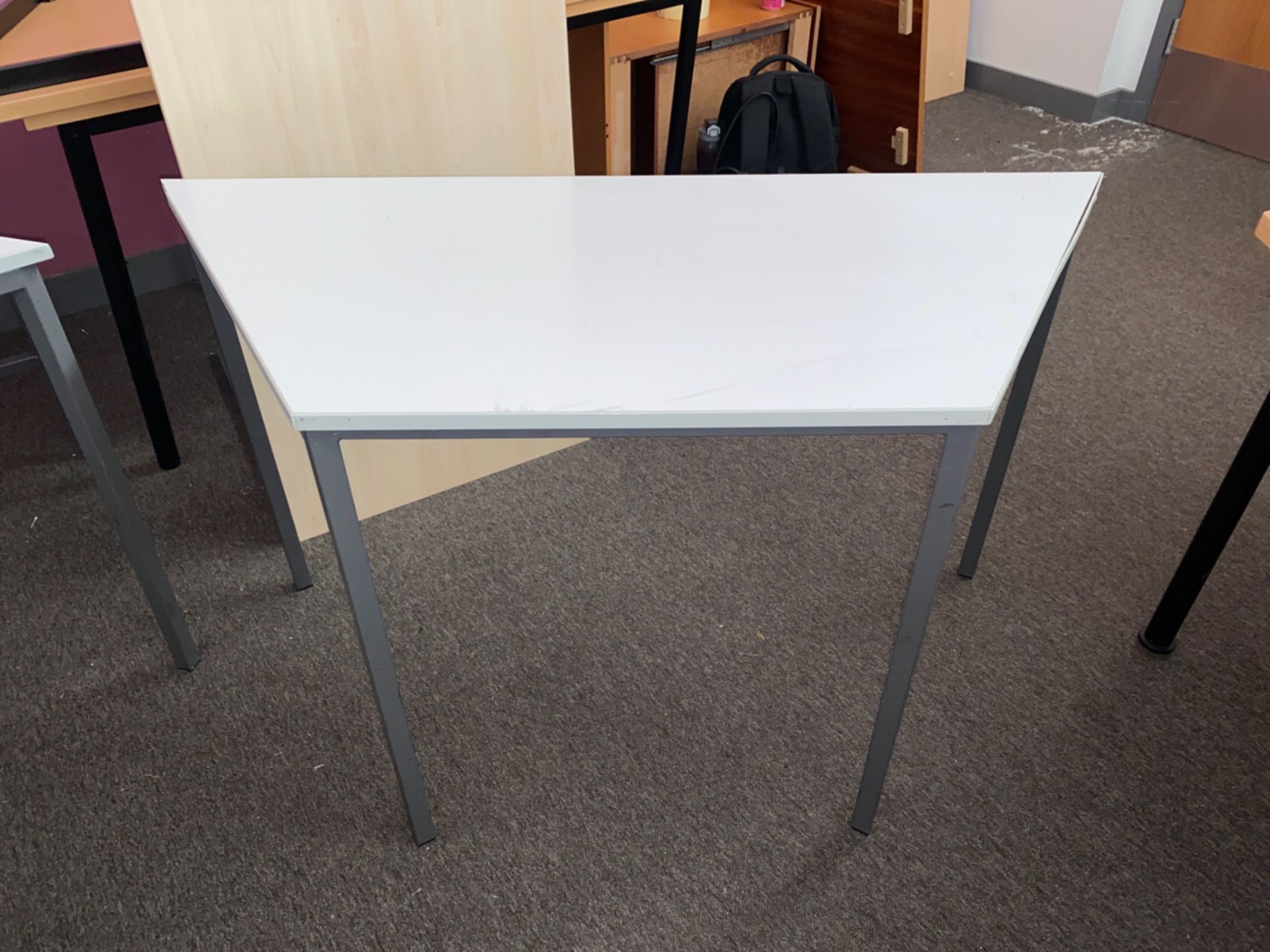 Grey Hexagon Desk x8