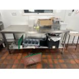 Stainless Steel Preparation Table & Contents