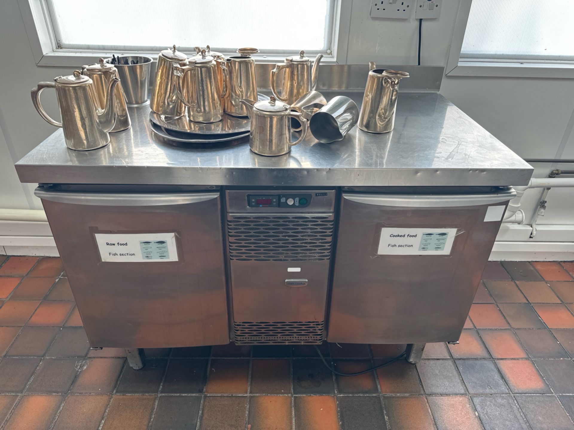 Electrolux Stainless Steel Preparation Unit With Under Counter Fridges