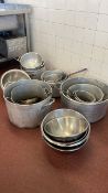 Assorted Large Catering Pans & Bowls