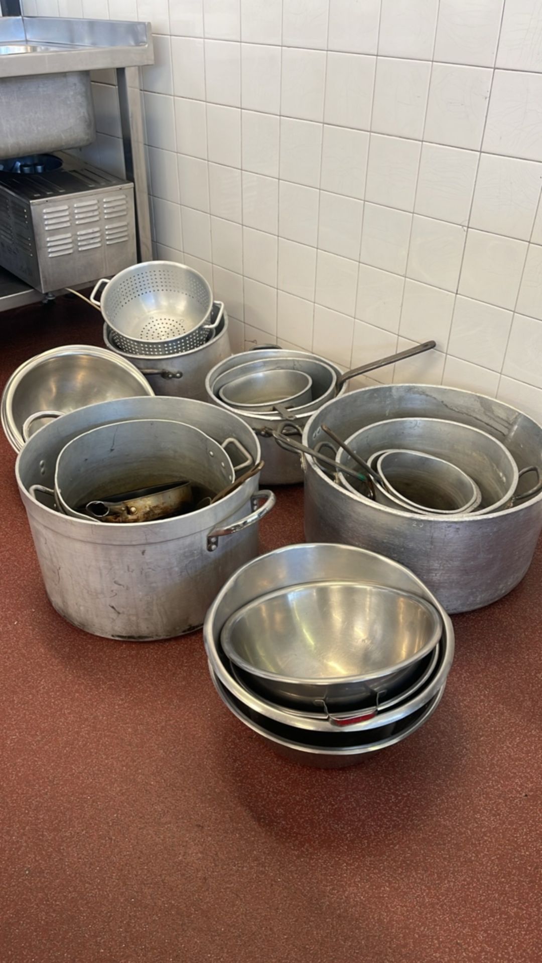 Assorted Large Catering Pans & Bowls