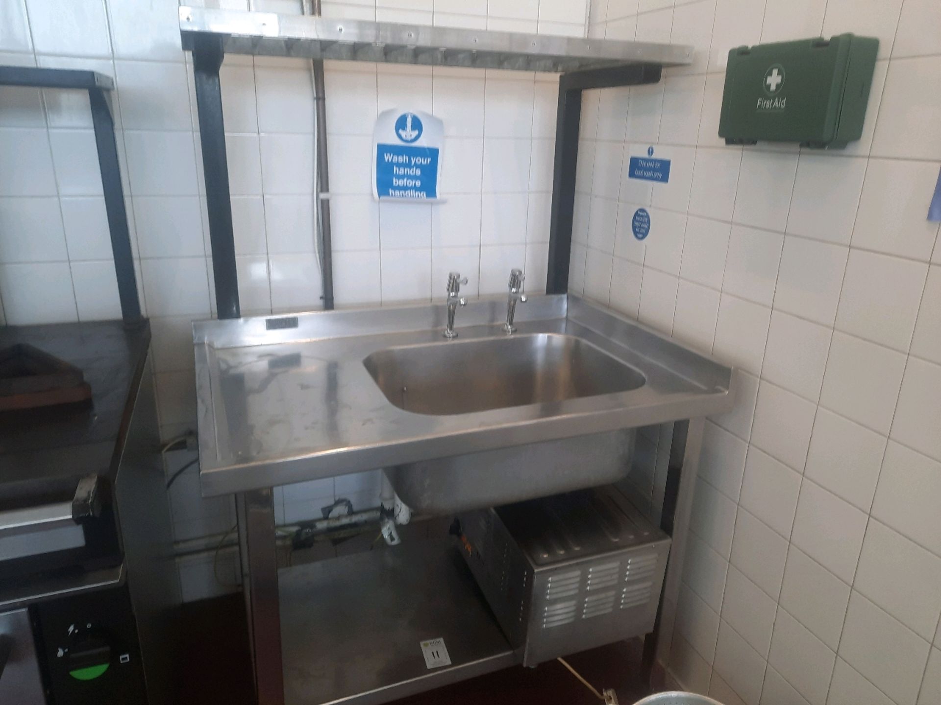 Benham Single Sink Stinless Steel Washdown Area - Image 6 of 6