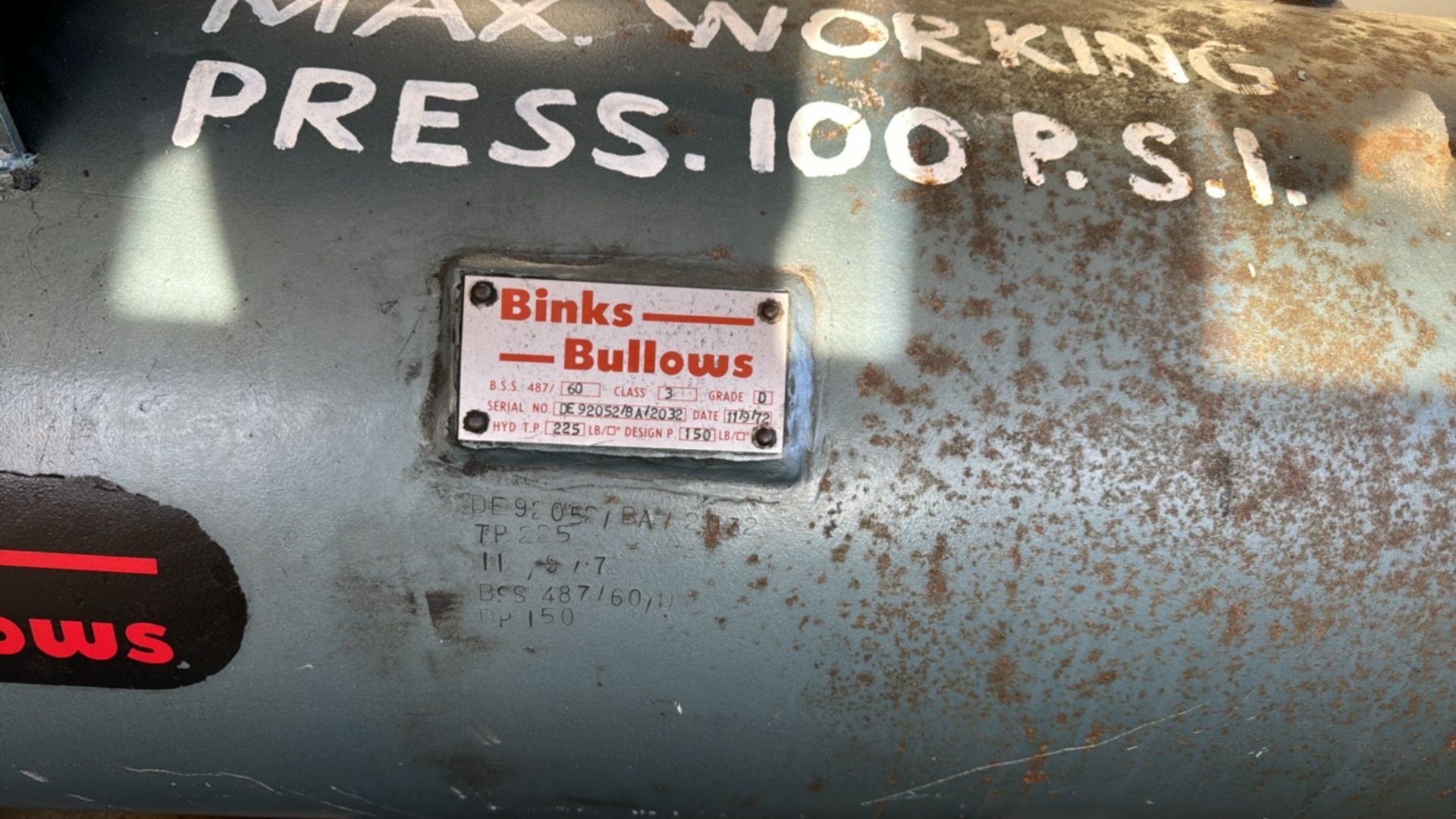 Binks Bullows Hydrovane Compressor - Image 2 of 7