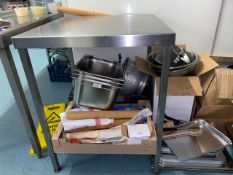 Stainless Steel Table With Shelving