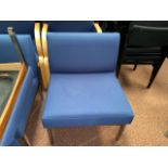 Blue Lounge Chairs x4