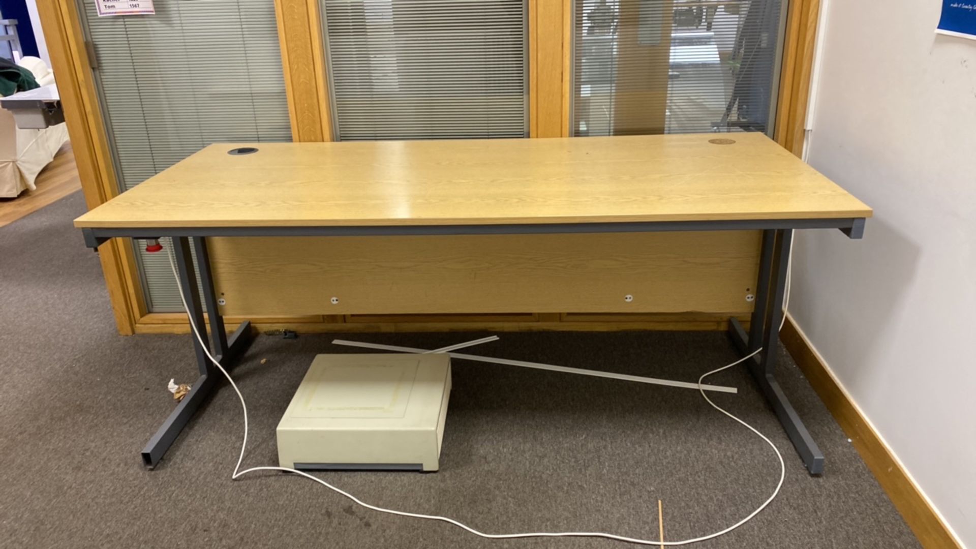 Wooden Desk - Image 4 of 8