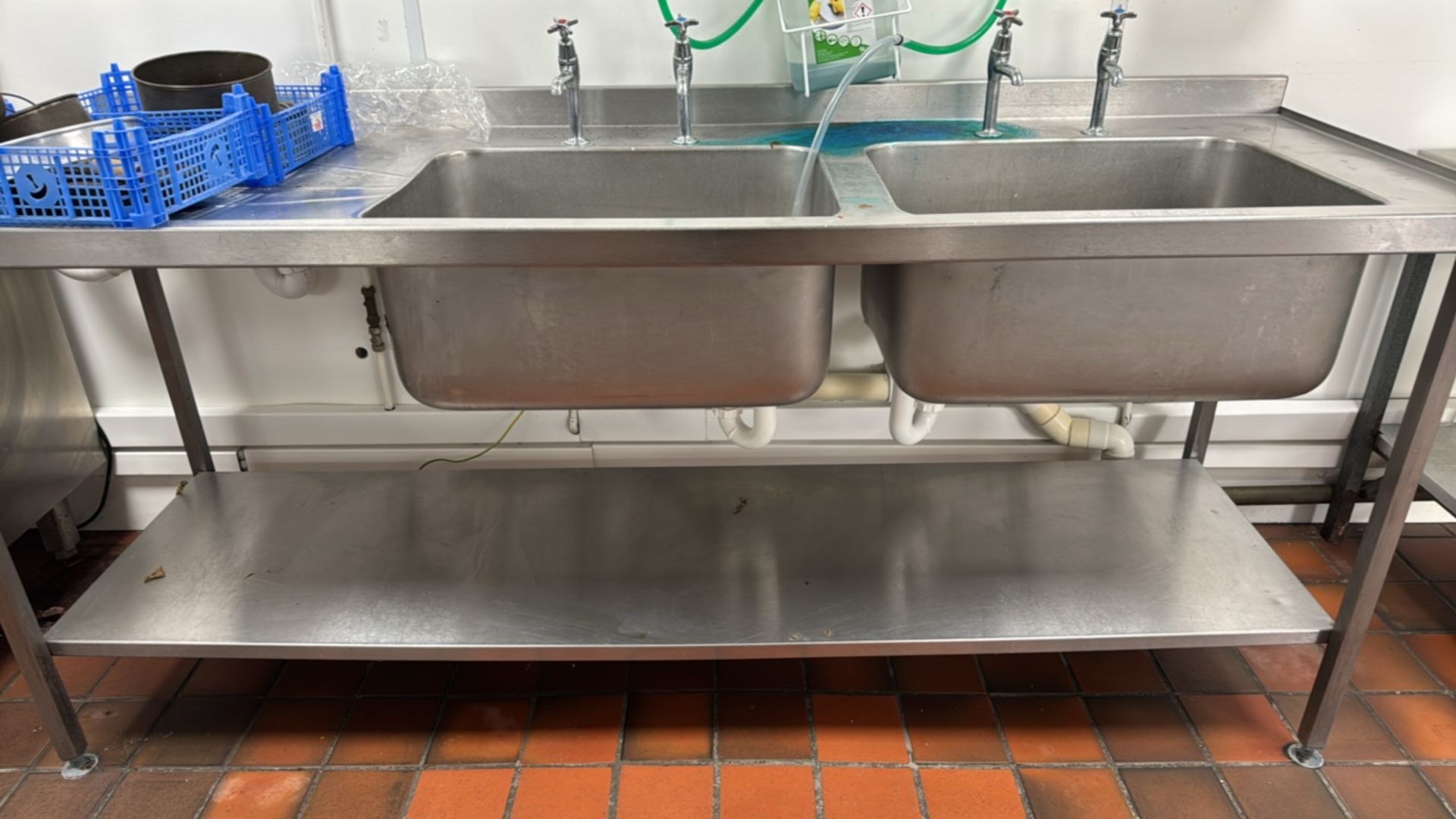 Stainless Steel Dual Sink Unit - Bild 4 aus 4