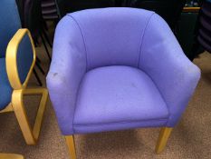 Purple Lounge Chairs x4