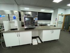 Workbench With Sink Area Included & Storage Cupboards