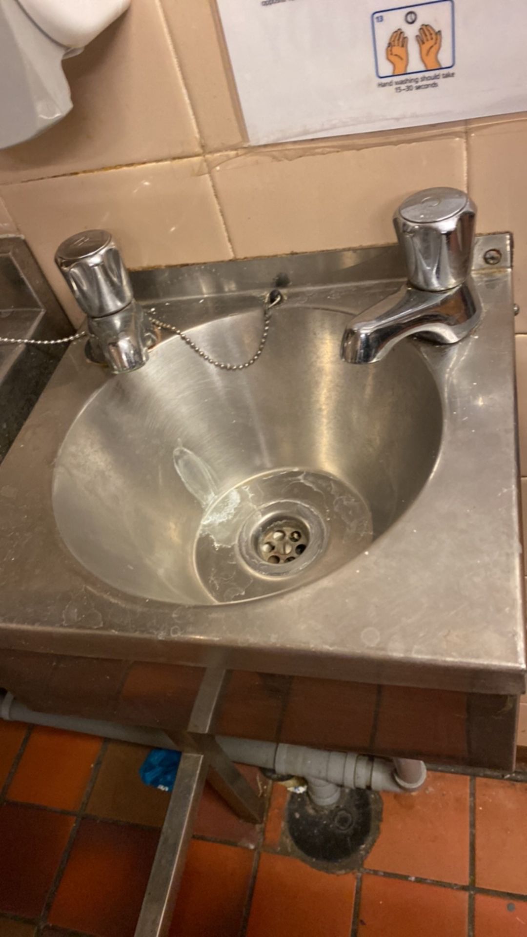 Stainless Steel Sink Unit With Wall Shelving & Sink Includes Items Shown On Image - Image 3 of 15