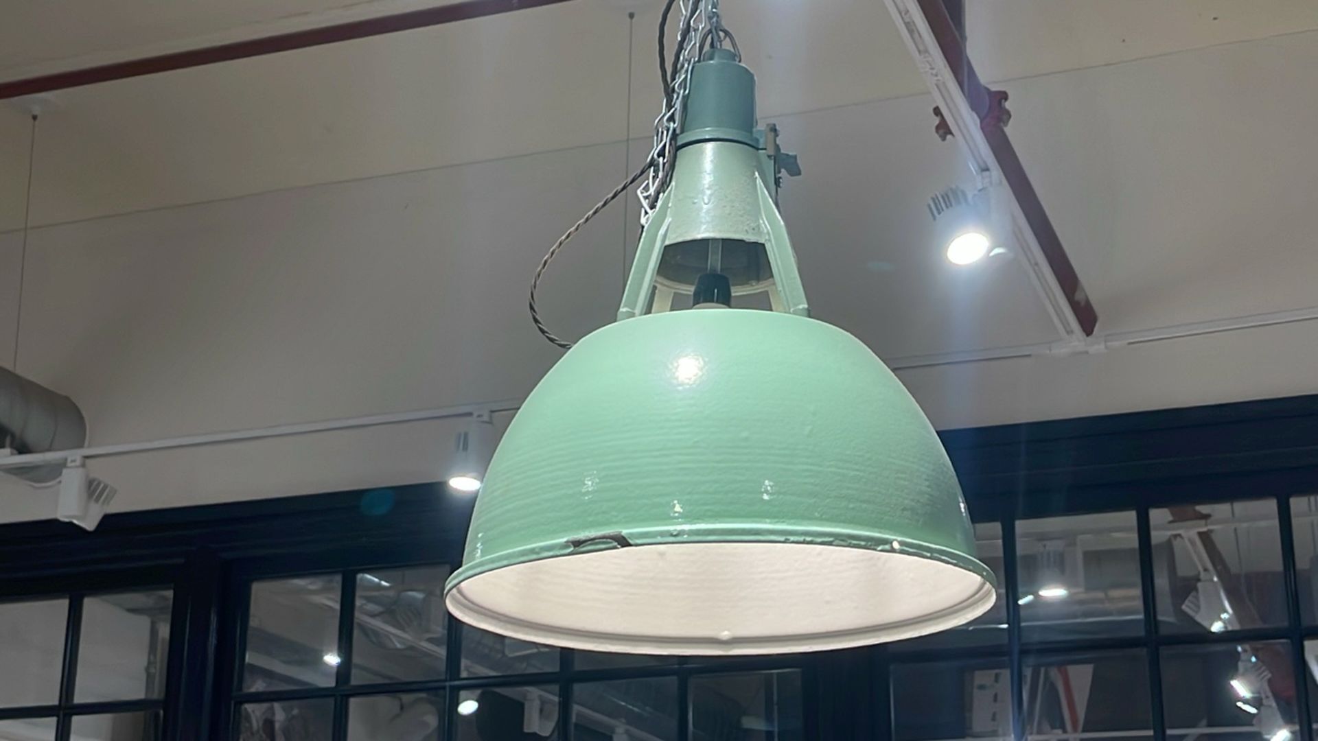 Large Green Pendant Lamp - Image 2 of 3