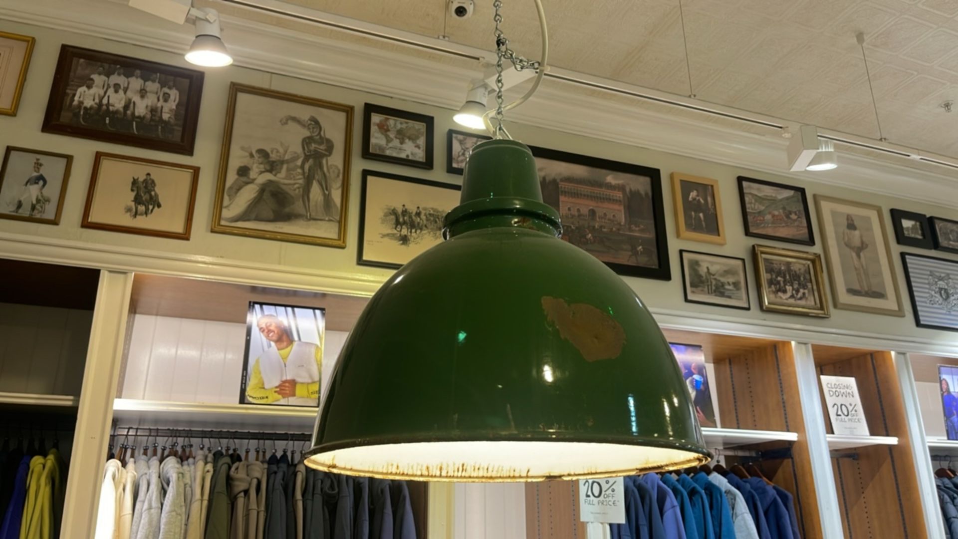 Green Large Pendant Lamp x6 - Bild 3 aus 7