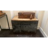 Wooden Chest & Suitcase