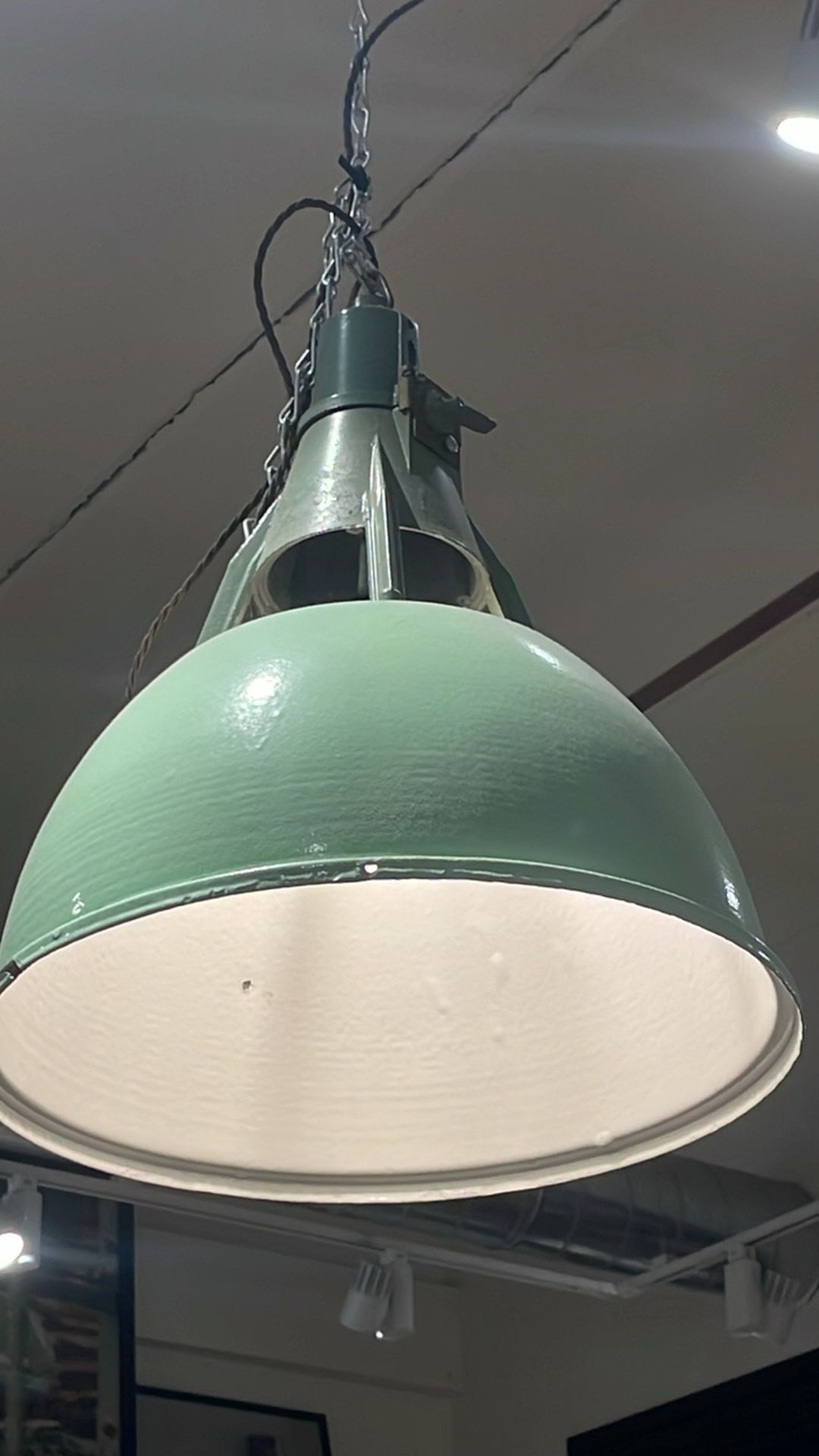 Large Green Pendant Lamp - Image 3 of 3