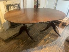 Oval Wooden Table On Wheels