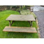 Wood Picnic Bench